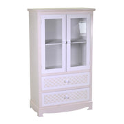 Vitrine Lubecca 2 portes + 2 tiroirs cm70x35h121