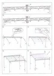Gazebo en acier 2,5x3x2,5 - 2h m
