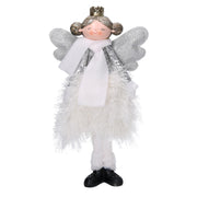 Ange en tissu blanc cm16x10h26