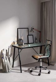 Chaise de bureau en éco-cuir acier Gulliver Young