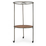 Présentoir industriel avec toit et roues D103X199h cm