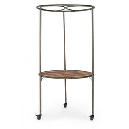 Présentoir industriel avec toit et roues D103X199h cm