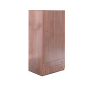 Armoire modulable avec 2 portes et 2 tiroirs en noyer antique Cm 90x60xH 180