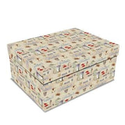 Boîte en carton de 1 à 10 bouées de sauvetage rectangulaires cm43x35h17
