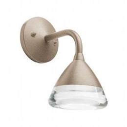 Lampe murale en aluminium moulé sous pression, diffuseur en acrylique, 20W, 1955 lumens, lumière naturelle taupe