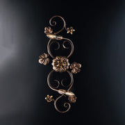 Plafond en or rosettes en fer deux lumières 73x2x H17 cm