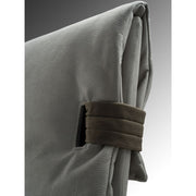 Lit double conteneur Grenoble en éco-cuir gris