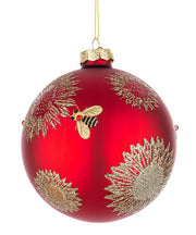 8x Boule Vt Honeybee Rouge Pleine D100