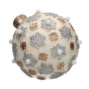 Décoration de Noël en résine avec sphère ledcmø25h28