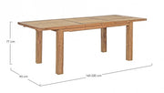 Table de jardin extensible en bois de teck Bounty