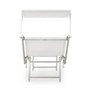 Chaise longue d'extérieur blanche