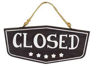 Targa ouvert/fermé ea-6435 cm. 35,5 x 1,5 h 17