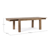 Table en bois extensible Salford 160 / 260x100