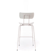Tabouret en polypropylène avec assise blanche