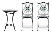 Promo set table Positano avec chaises en fer