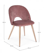4x Sedia Linzey Rose