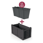 Kit jardinière effet fer forgé