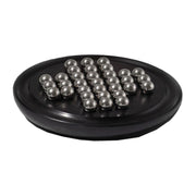 Décoration de jeu de solitaire en bois boules en aluminium cm19h2