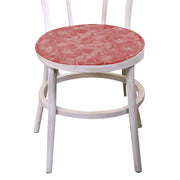 Coussin rond en tissu rose sauvage rouge brique cm40x40h4