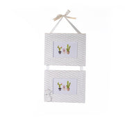 Cadre photo mural cactus bois blanc multiple 2p cm24x50x1