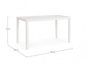 Table Hilde 130X68 Blanc Ld30