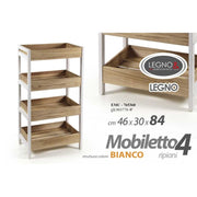 46x30xh. 80 cm Conteneur 4 étagères