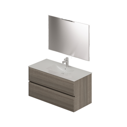 Composition de salle de bain de 100 personnes coloris Olmo H54x101x46cm