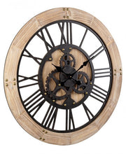 Horloge murale en bois à tic-tac