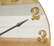 Horloge en bois bicolore ea-6422 Ø cm. 91,5 x 6