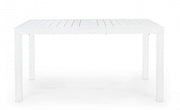 Table extensible 140-210x77 blanc en aluminium
