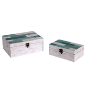 Mer rectangulaire 1-2 caisse en bois 26x18h10.5 cm