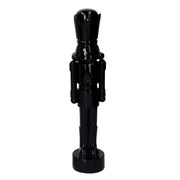 Soldat en résine laqué noir brillant cm8,5x8h38