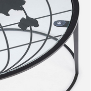 Set de 2 tables basses Mondo en métal