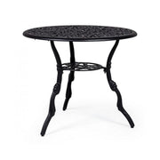 VICTORIA Table d'extérieur en aluminium anthracite diamètre 80 x h67 cm