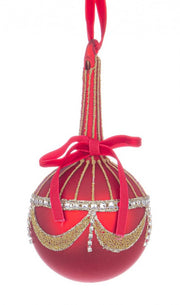 6x Boule Vt Glyl Rouge D80 H14,5