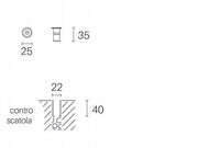 Storage 1W LED * 4000K Micro Steel Line