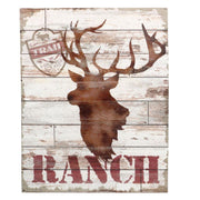 Tableau en bois renne cm40x50x2,5