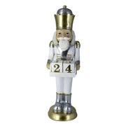 Soldat en résine blanche cm17x19h60