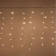 Rideau lumineux 400 led plastique blanc chaud cm750
