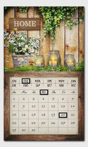 Panneau LED avec calendrier marron rectangulaire cm30x50x1,8