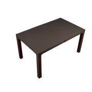 Table bois polypropylène marron 150x90