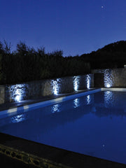 Lampe encastrée au sol en aluminium moulé sous pression, verre incassable, IP65, 40W noir