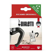 Pièces de rechange Bialetti, comprend 1 poignée avec prise, compatible avec Moka Express et Elettrika (1/2 tasse)