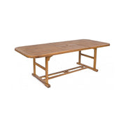 Table extérieure Noemi Extensible en bois 180-240x100x H 74cm