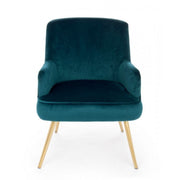 Fauteuil profond Clelia effet velours
