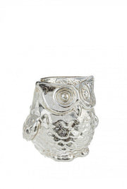 Lot de 4 Bougies Chouette Vt Crackle Or