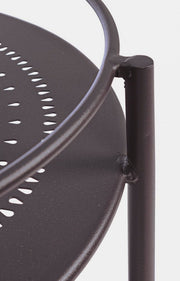 Chariot à bouteilles en acier Gris Anthracite