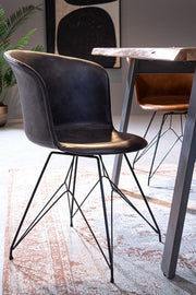 Tapis en coton bleu Syrie 140 x 200 cm