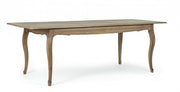 Table extensible 180-225x90 en bois de style classique