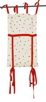 Rideau de fenêtre coeurs rouges ri-0555 cm. 45x160